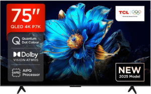 Televizyon Tcl 75" 75P7K Qled 4K Quantum Crystal Google Tv