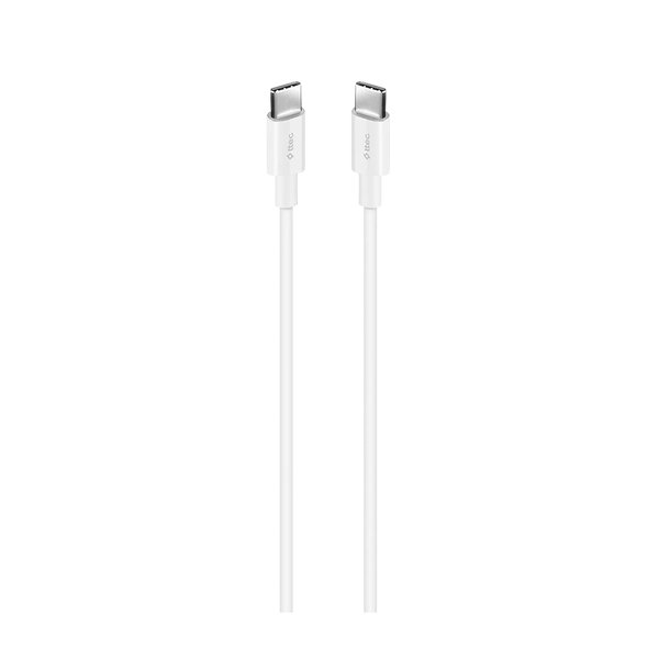 Ttec Usb-C - Usb-C 200Cm 60W Pd/Qc Hızlı Şarj/Data Kablosu Beyaz KKTC