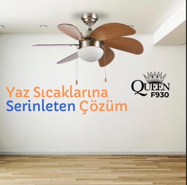30-Queen-F930-Tavan-Vantilator - Görsel 1