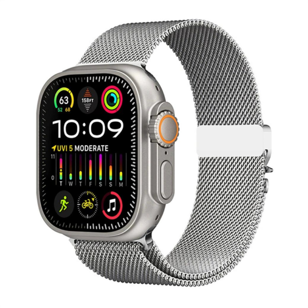 Wiwu Wb017 Apple Watch Band Silver - Görsel 2