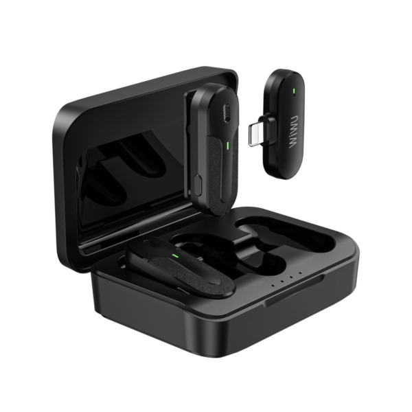 Wiwu Wi-Wm002 Lightning Microphone Duo Wireless Mini - Görsel 3
