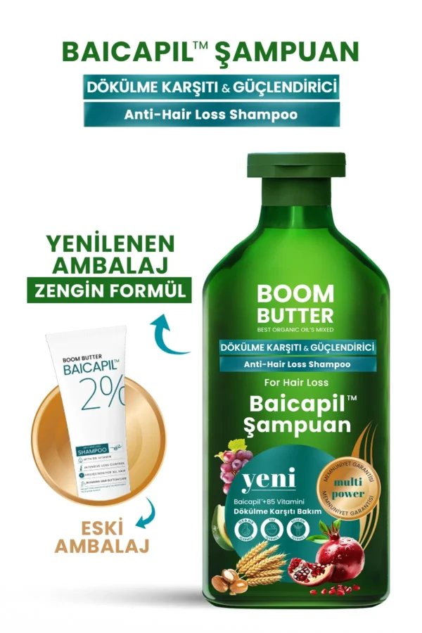 Boom Butter %2 Baicapil Dökülme Önleyici Ve Onarım Şampuanı 400Ml - Görsel 6