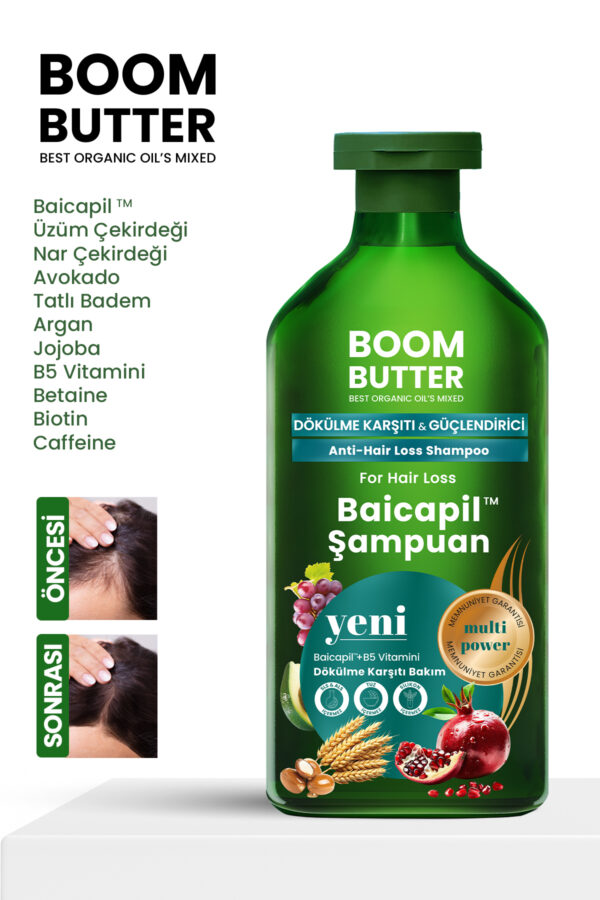 Boom Butter %2 Baicapil Dökülme Önleyici Ve Onarım Şampuanı 400Ml - Görsel 3