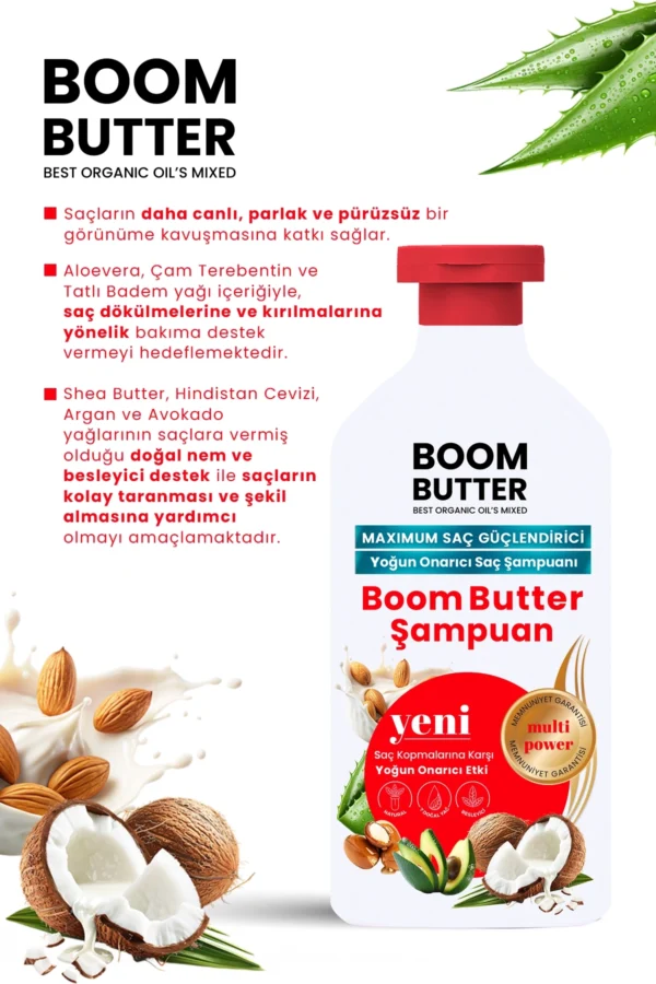 Boom Butter Saç Bakım Şampuanı 300 Ml - Görsel 4