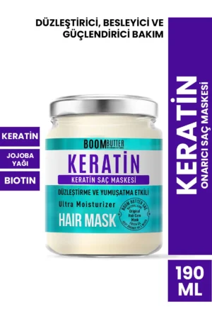 BOOM BUTTER Onarıcı Keratin Saç Maskesi 190 ML