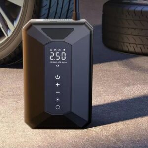 50W Işıklı Şarjlı Dijital Ekranlı Oto Lastik Şişirme Pompası Basınç Ayarlı Şarjlı Kompresör