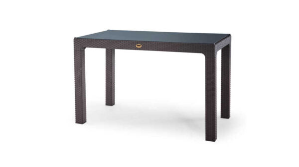 Heniver Rattan Camlı Masa 70X120Cm - Görsel 3