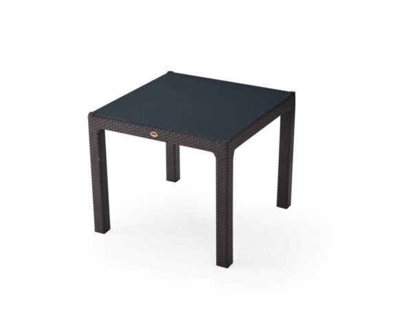 Heniver Rattan 90X90Cm Camlı Masa - Görsel 3