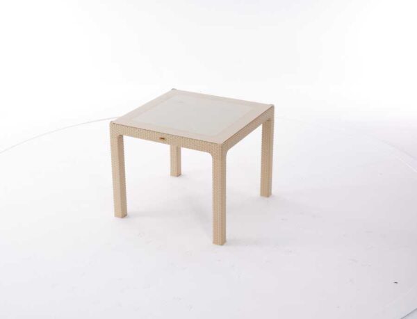 Heniver Rattan 90X90Cm Camlı Masa - Görsel 4