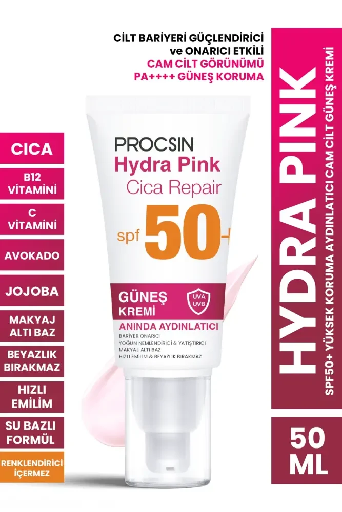 Hydra Block Pink Renkli Spf 50 Aydinlatici Leke Karsiti Cam Cilt Gunes Kremi Pa Gunes Bakim Procsin 5653 14 K Large Kktc - Online Alışveriş Bi Sipariş