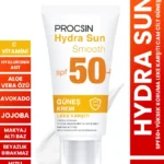 PROCSIN Hydra Sun Spf50+ Yoğun Nemlendirici Yatıştırıcı Leke Karşıtı Cam Cilt Güneş Kremi Pa++++
