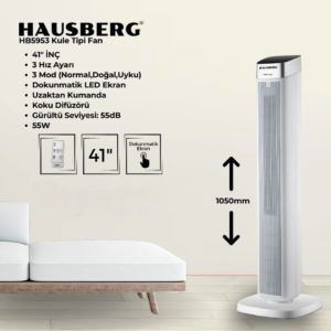 Hausberg HB5953 Kule Tipi Fan - Hausberg