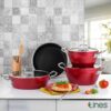 Lines Granit 7 Parça Ezme Ayseren Set Metal Kulp - Görsel 5