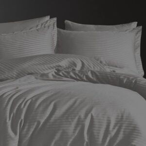 200x220 Luxart Saten Nevresim Takımı Ravenna Grıs - Luxart