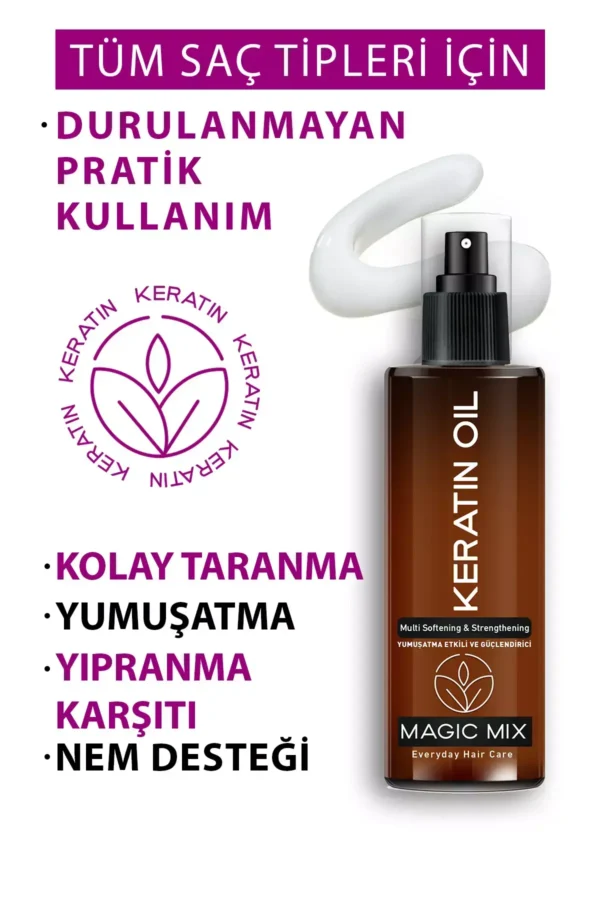 Procsin Magic Mix Aşırı Yıpranmış Saçlar İçin Keratin Yağı 110 Ml - Görsel 5