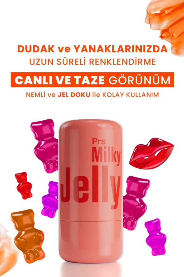 Procsin Milky Jelly Doğal Görünüm Dudak Ve Yanak Renklendirici Allık Mercan 5 Gr - Görsel 2