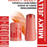 PROCSIN Milky Jelly Doğal Görünüm Dudak ve Yanak Renklendirici Allık Mercan 5 GR