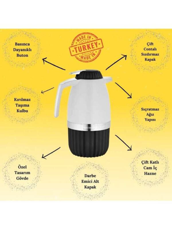 Penguen Yeni Nesil Png-7008 Içi Cam Termos 2 Litre - Görsel 3
