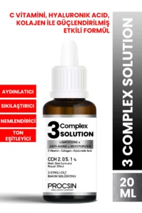 PROCSIN Aydınlatıcı + Sıkılaştırıcı + Nemlendirici 3 Complex Solution 20 ML
