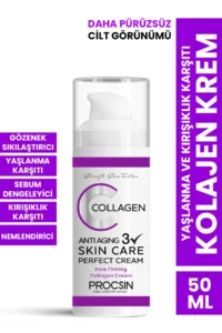 PROCSIN Yaşlanma ve Kırışıklık Karşıtı Kolajen Krem 50 ML