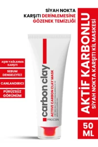 PROCSIN Aktif Karbonlu Siyah Nokta Karşıtı Kil Maskesi 50 ML