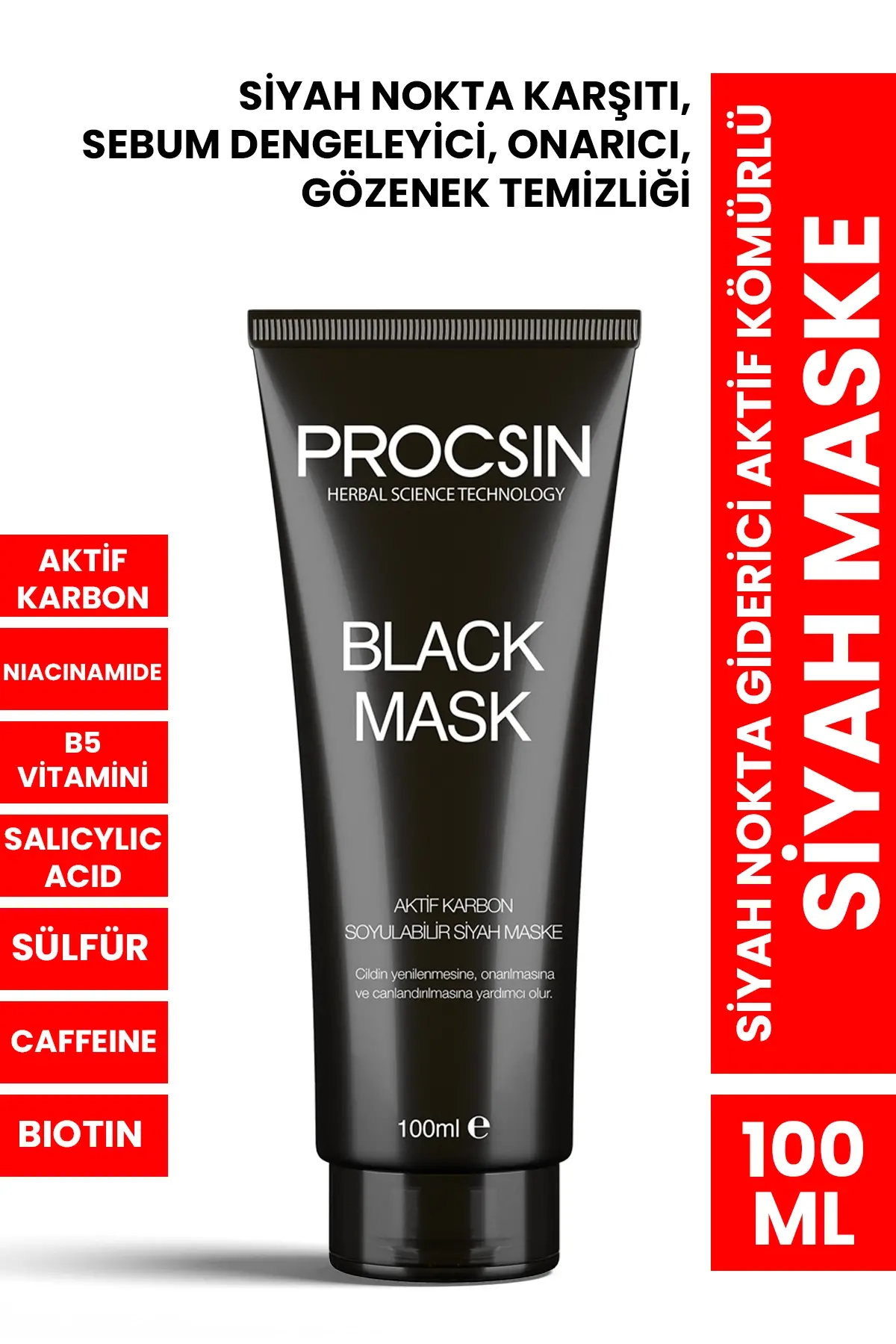 PROCSIN Siyah Maske 100 ML