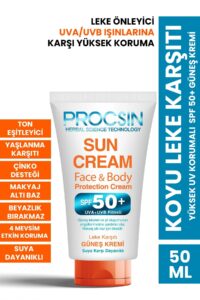 PROCSIN Güneş Koruyucu Yüz SPF 50+ 50 ML Mini Boy