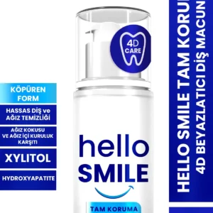 HELLO SMILE Tam Koruma 4D Beyazlatıcı Diş Macunu 50 ML