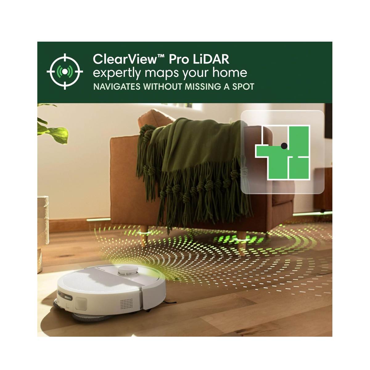 68Eccdedbc4B2_1760349677 Roomba N185240 505 Combo+ Torbasız Robot Süpürge - Yer Silme Aparatı, Beyaz - Görsel 5