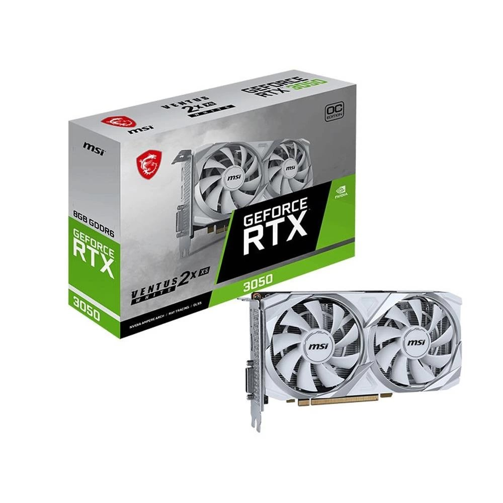 Ekran Kartı Msi Geforce Rtx3050 Ventus 2X Xs 8G Oc Gddr6 128Bit Beyaz KKTC