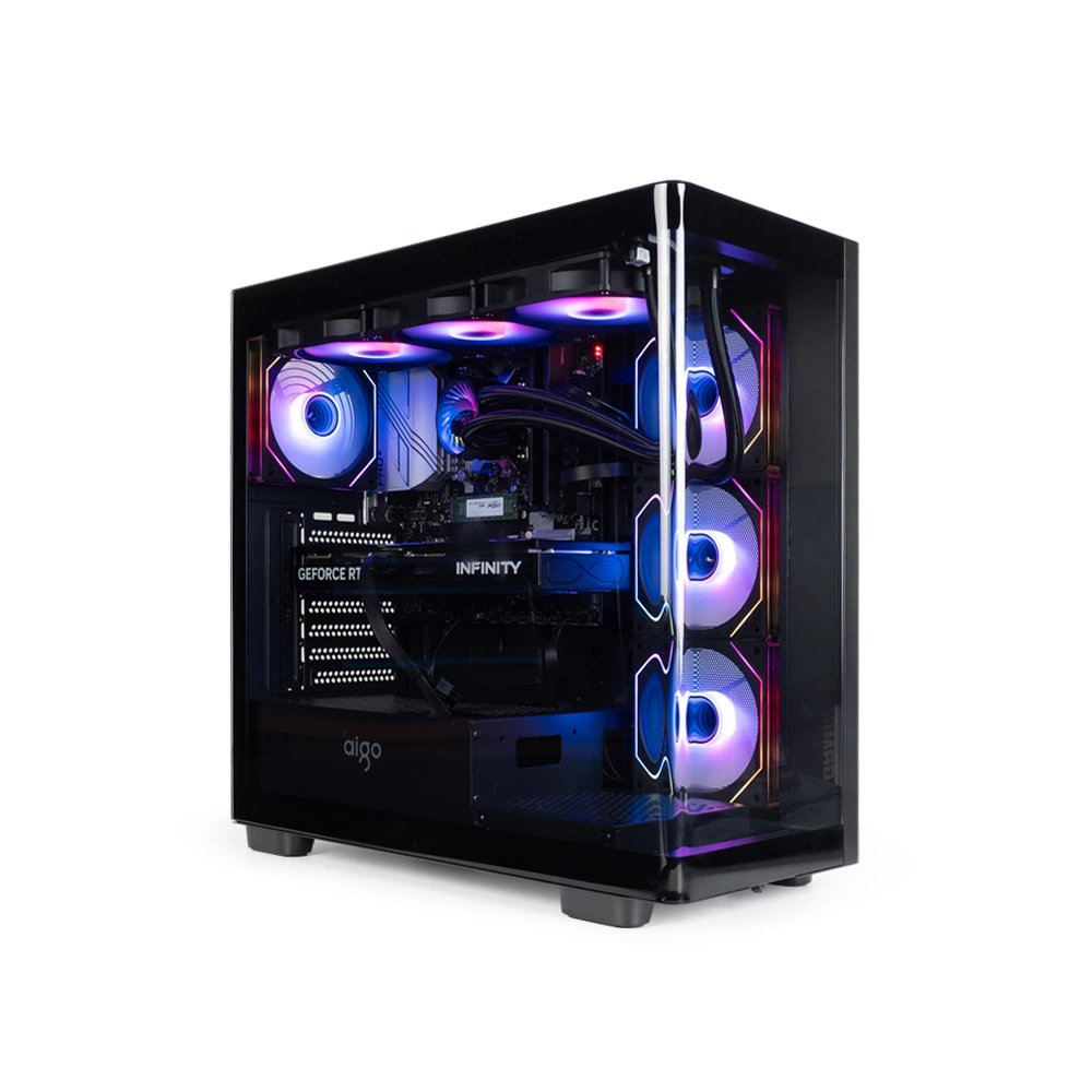 Kasa Aigo Ds900G Siyah At-750W 80+ Bronze 4Xargb Fan Mid Tower Kasa KKTC