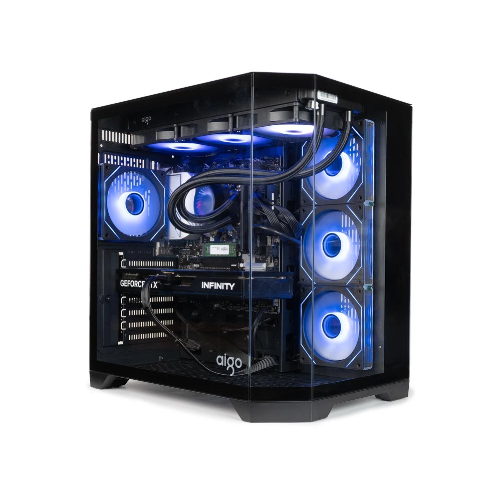 Kasa Aigo Ft418 Pro Siyah Gp-750W 80+ Bronze 3Xargb Fan Mid Tower Kktc Kasa Aigo Ft418 Pro Siyah Gp-750W 80+ Bronze 3Xargb Fan Mid Tower Kktc