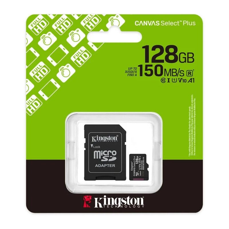 Kingston Canvas Select Plus Gen3 128GB Hafıza Kartı-Xiaomi-KKTC