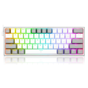 Klavye Redragon K617 Fizz Rgb White Gray Red Switch Tr Layout Kktc