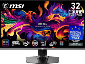 Monitör Msi 31.5" Mpg 321Urx 240Hz 0.03Ms Uhd Qd-Oled G-Sync Gaming