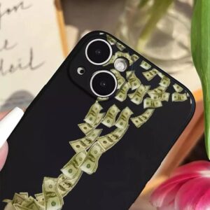 Siyah Lens Korumalı Dolar Tasarım Iphone 15 Promax Kılıf - Diğer