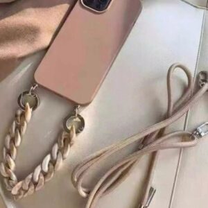 Kahverengi İp Ve Zincirli Iphone 15 Promax Kılıf - Diğer