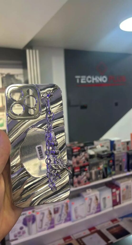 Çelik Aynalı Iphone 15 Pro Kılıf - Diğer