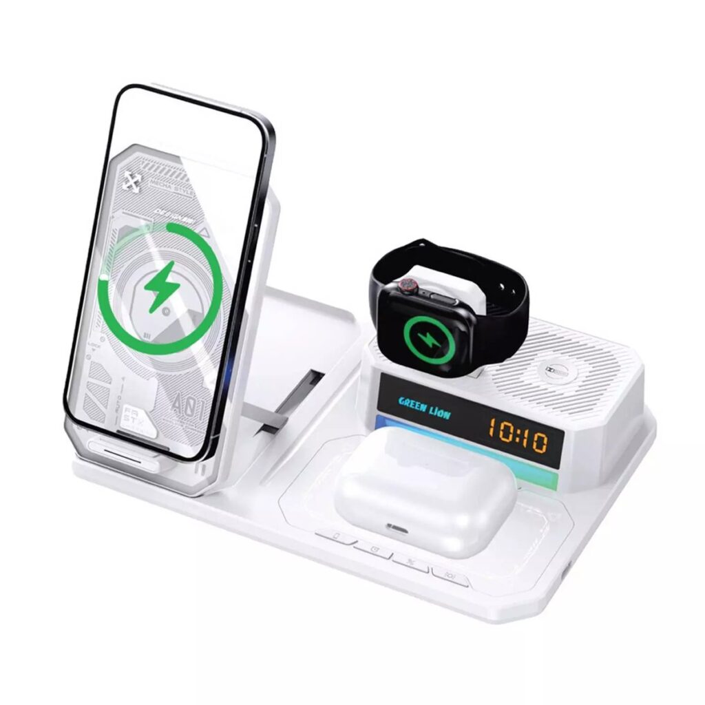 Green Lion 6in1 Multifunctional Wireless Charger White Gn6ın1mfwcwh
