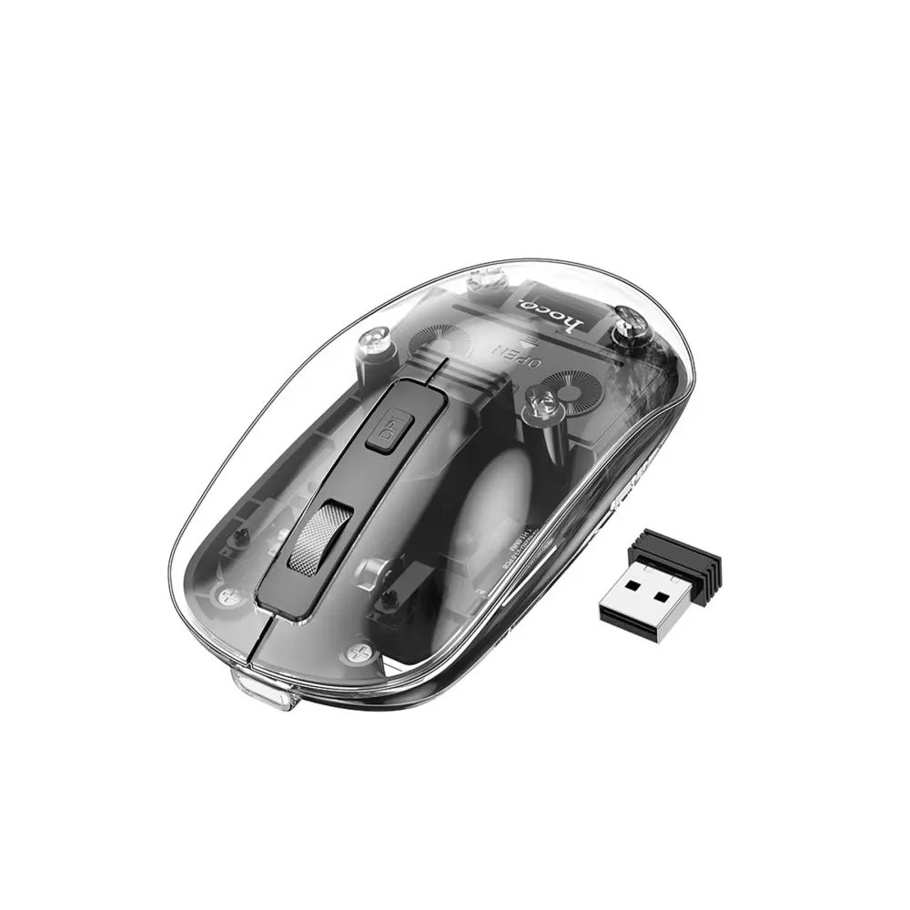 St06067_1 Hoco Sessiz Wireless Mouse Gm29 Siyah - Görsel 1