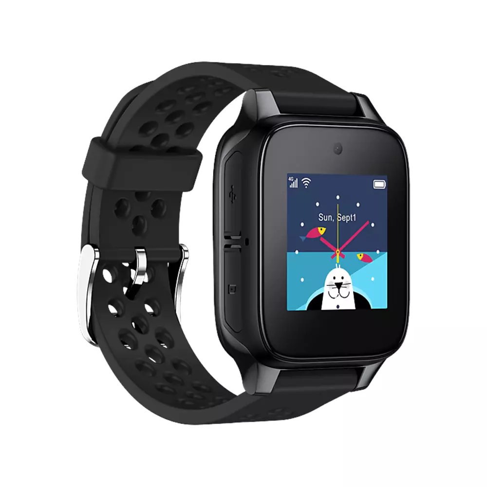 St06270_1 Tcl Akıllı Çocuk Saati Mt46X Black - Görsel 1