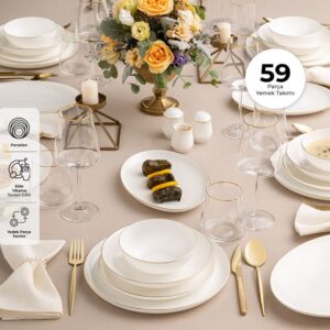 Emsan Fıne Bone Galıa Ymt 59 Prç Fd Gold Yuvarlak