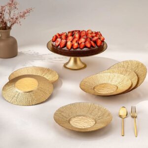 Emsan Golden 7 Parça Cam Pasta/tatlı Seti - Emsan