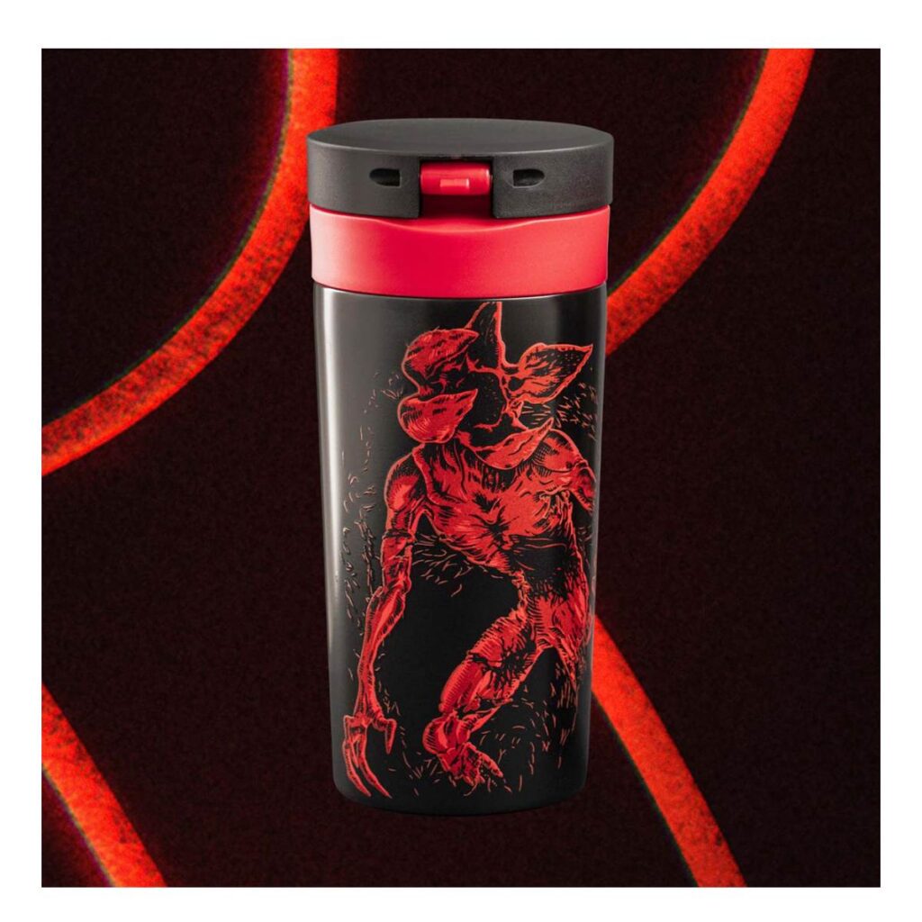 BIALETTI BIALE38 Stranger Things Işıltılı Etkili İzole Bardak, 380ml