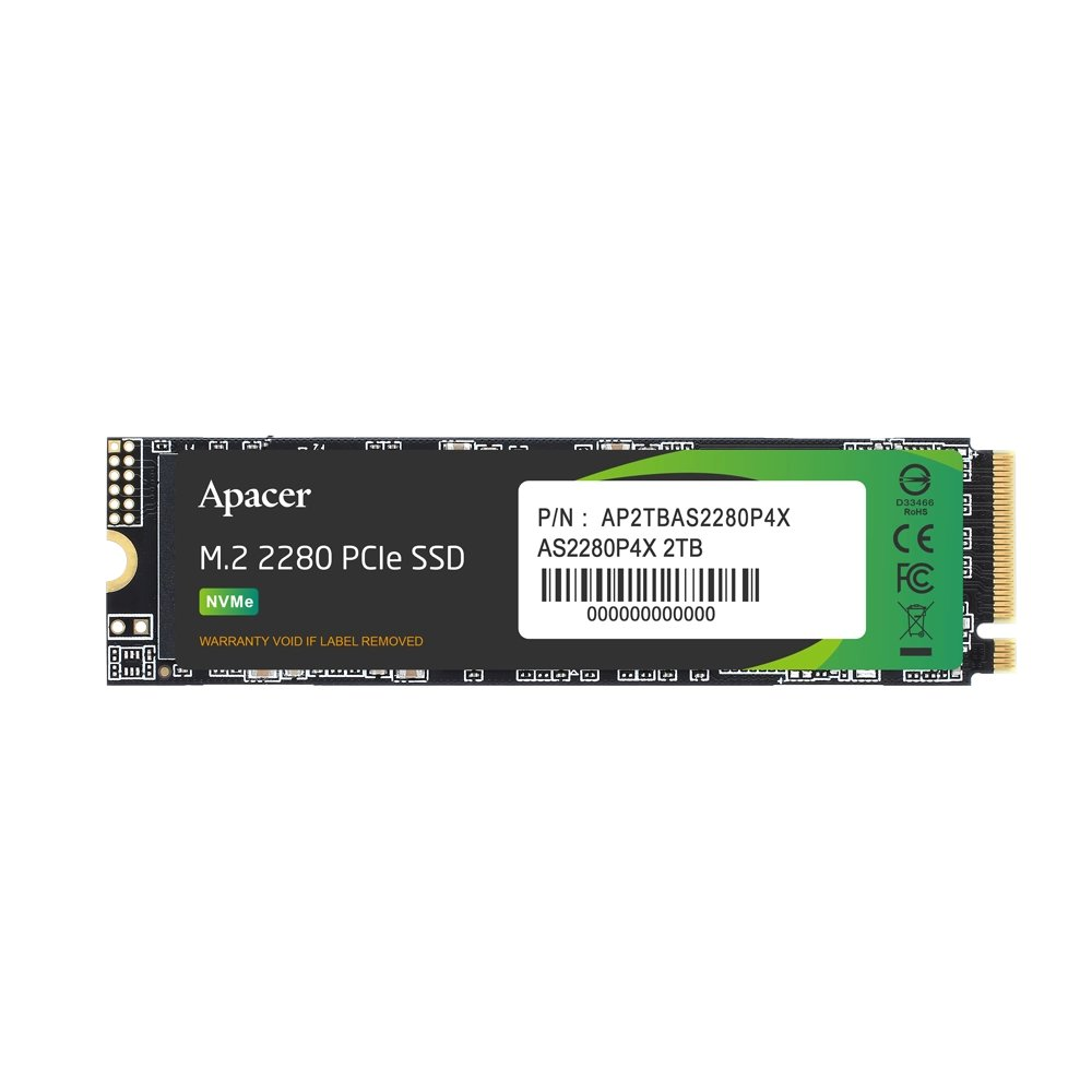 Apacer As2280P4X 256Gb 2100/1000Mb/S Nvme Pcie Gen3X4 M.2 KKTC