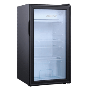 NS 83T Arrow Işıklı Cam Siyah Statik 83Lt. Mini Buzdolabı