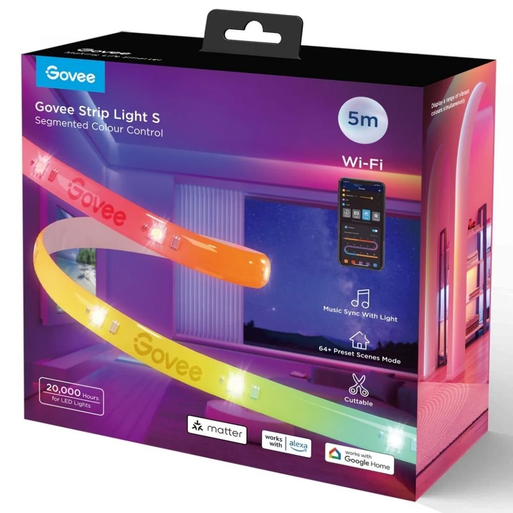 Govee H612A Rgbicw Koruyucu Kaplamalı Led Şerit 5Mt KKTC