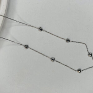 Çelik Kalp Figürlü Silver Kolye – Paslanmaz Kadın Zincir Kolye, Kararma Yapmaz Zarif Takı Modeli - GildoraAccessories