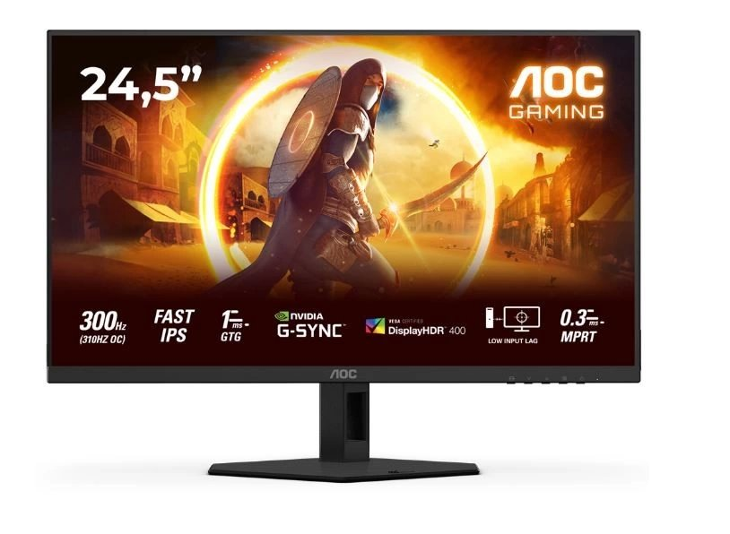 Monitör Aoc 24.5" 25G4Sre 310Hz 0.3Ms Fhd Hdr400 Fast Ips Gaming KKTC