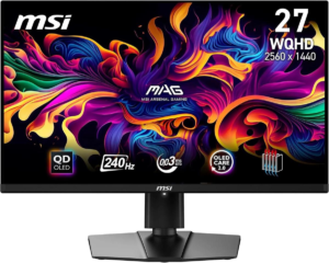 Monitör Msi 26.5" Mag 271Qpx Qd-Oled E2 Flat 0.03Ms 240Hz Wqhd
